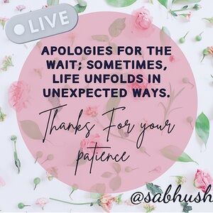 𝐈'𝐦 𝐬𝐨 𝐬𝐨𝐫𝐫𝐲 - 𝐛𝐞 𝐮𝐩 𝐚𝐧𝐝 𝐫𝐮𝐧𝐧𝐢𝐧𝐠 𝐬𝐡𝐨𝐫𝐭𝐥𝐲!!!.